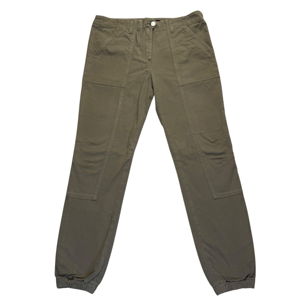 Veronica Beard Field Cargo Pants Sz 27 Army Green Jogger Ankle Military Utility